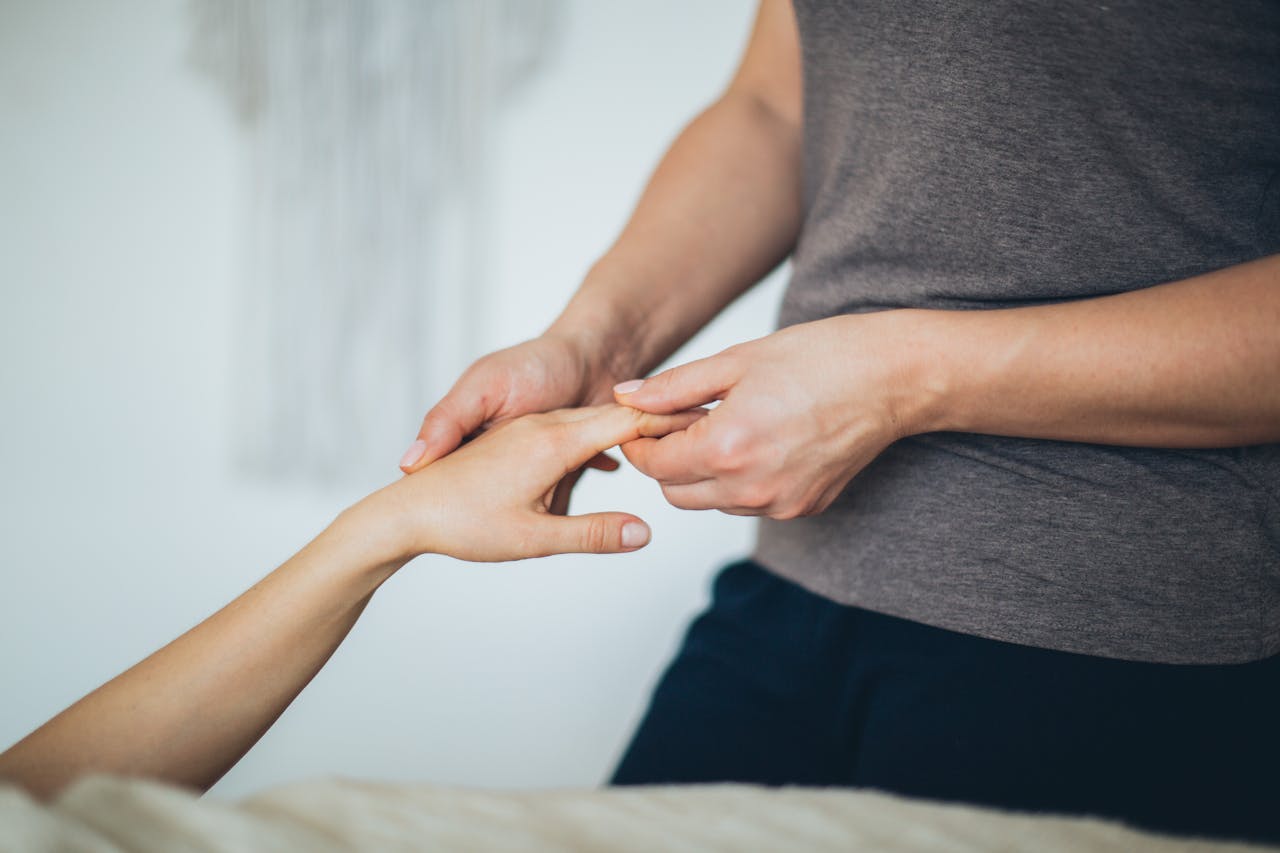 Mastering the First Impression: Your intriguing post title goes here Close-up of a hand massage in a calming spa environment.
